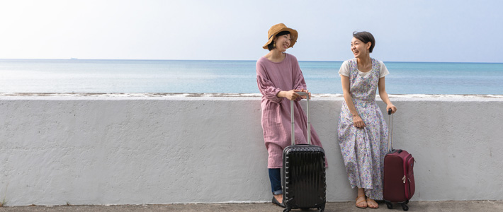 旅行を楽しむ様子